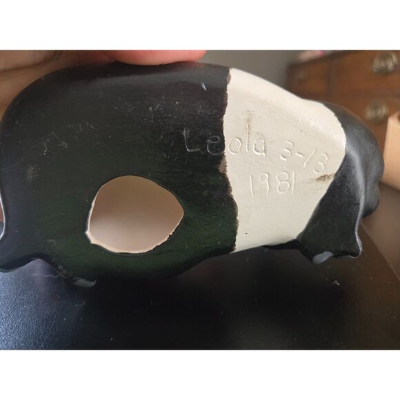 Ceramic Pig Sow & 3 Piglets Set of 4 Figurines Vintage Made in 1981 - Picture 9 of 13